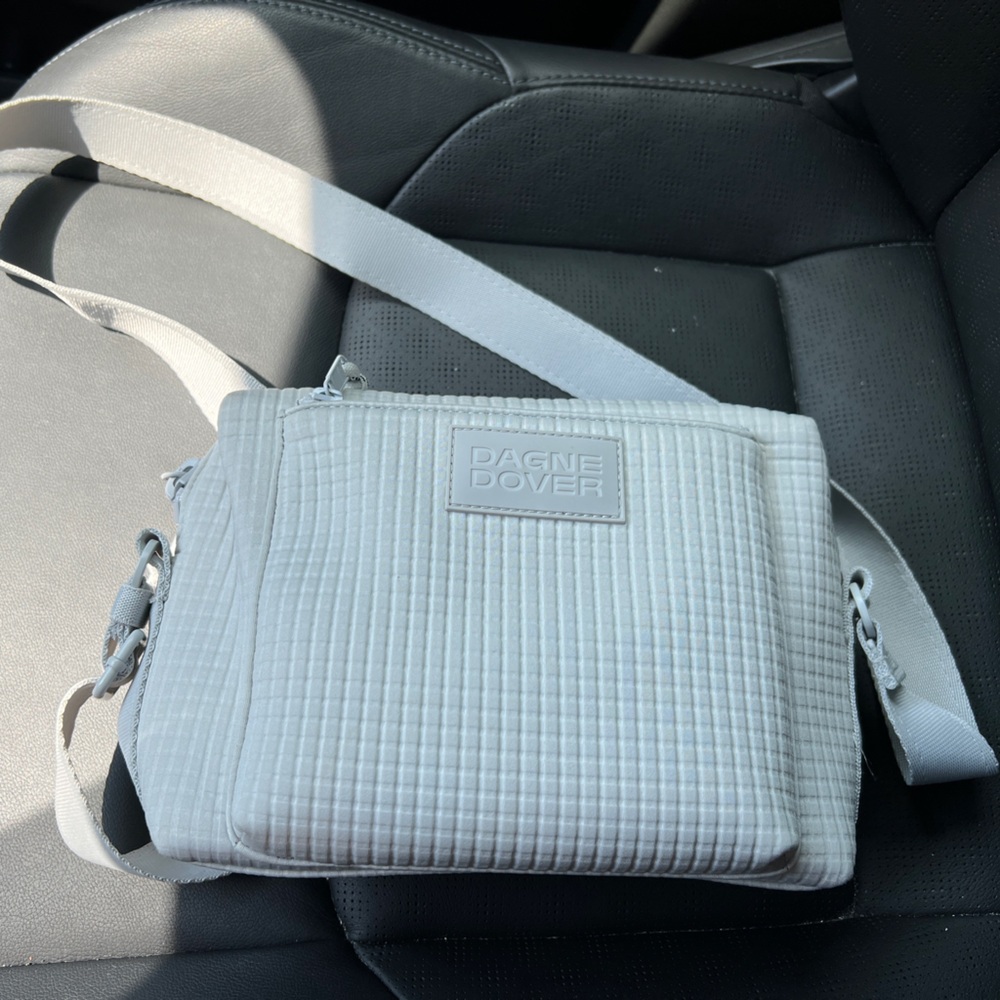 Excellent Condition Micah Crossbody Bag Waffle Fog